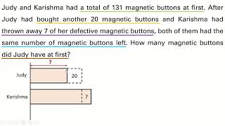 Singapore Maths | Primary 5 | Heuristic - Before After Concept : Equal End | Q1