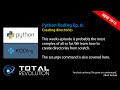 Python Koding 6: Creating a directory structure