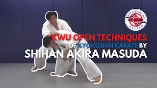 KWU Open Techniques of Kyokushin Karate by Shihan Akira Masuda