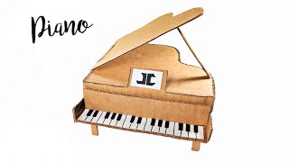 Awesome How To Make Piano With Cardboard DIY Cardboard Crafts