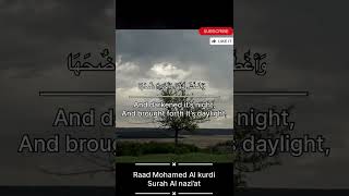 raad mohamed al kurdi ( Surah Al nazi’at) #Shorts #Quran recitation