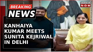 Breaking News | Congress' NE Delhi Candidate Kanhaiya Kumar Meets Sunita Kejriwal | Latest Updates