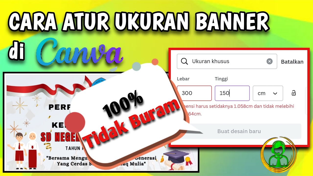 Cara Atur Ukuran Desain Banner Di Canva - YouTube