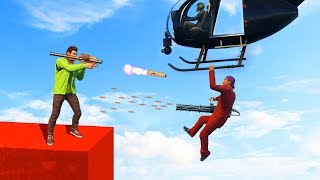 EXTREME MILE HIGH HELICOPTER BATTLES! (GTA 5 Funny Moments)
