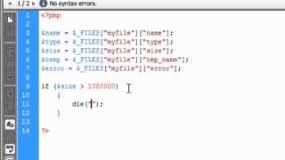 PHP: Creating A Upload Script (Part 2)