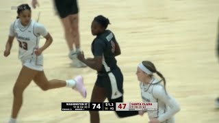 WSU WBB: Highlights at Santa Clara | 1/18/25