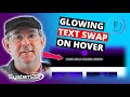 Divi Theme Glowing Text Swap On Hover 👍👍👍