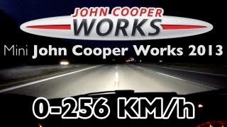 MINI JOHN COOPER WORKS 0-256 KM/H (211 PS, TOP SPEED ON GERMAN AUTOBAHN)