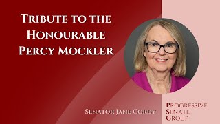 Senator Cordy pays tribute to the Honourable Percy Mockler - April 11, 2024 (English feed)