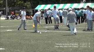 2014全国選抜ミドル：福岡選抜（福岡） vs 東京ニコニコクラブ（東京） /All Japan Selected Gateball Matches 2014