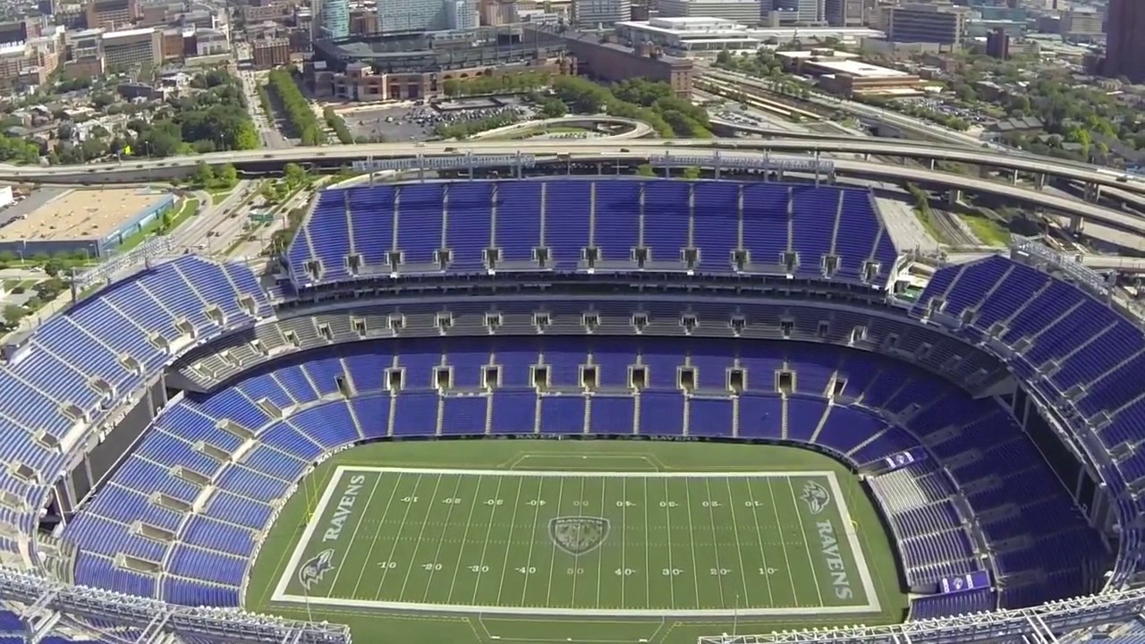 Baltimore Ravens M&T Bank Stadium Aerial View - YouTube