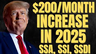 WOW! $200 Per Month Increase For Social Security Beneficiaries | SSA, SSI, SSDI Payments