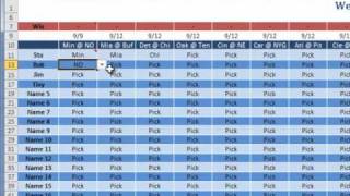 2010 NFL Excel Spreadsheet