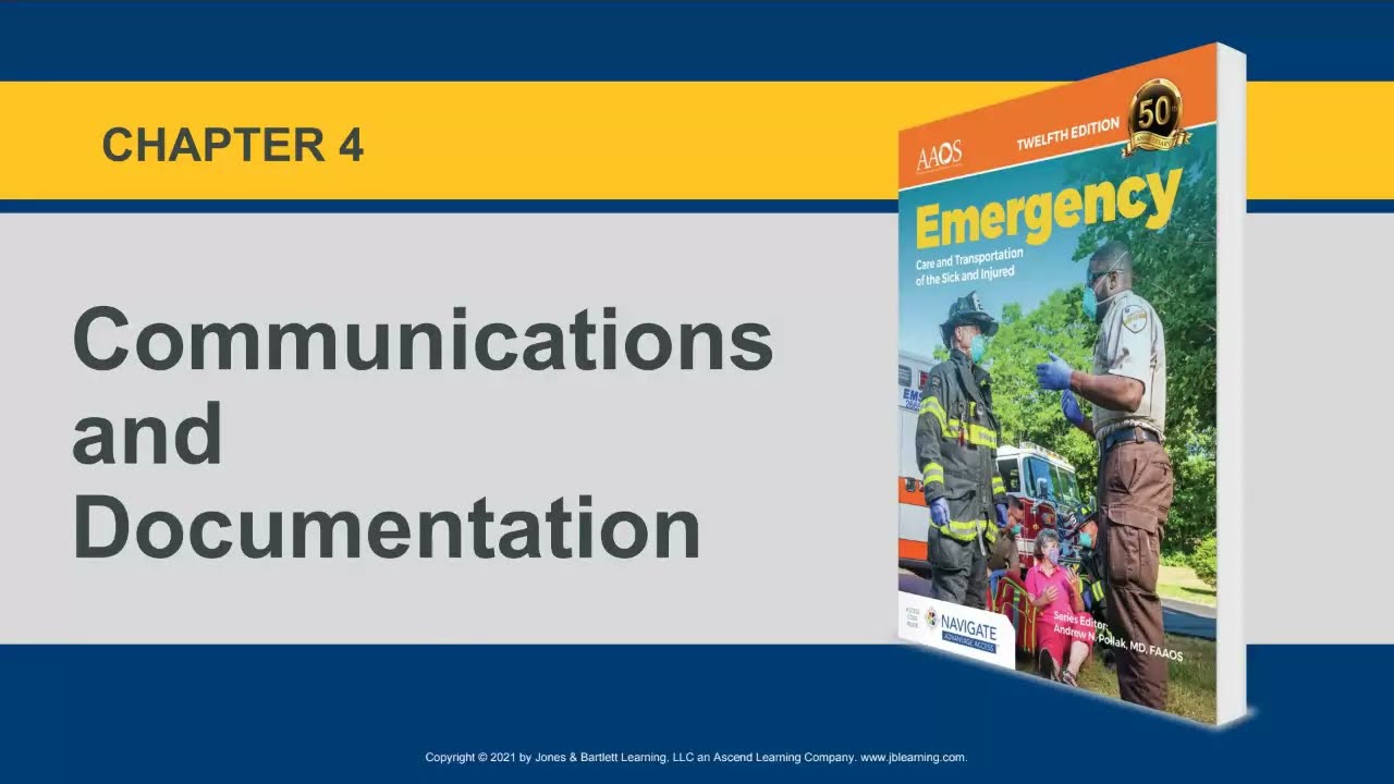 EMT06 Chapter 4: Communication And Documentation - YouTube