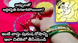 అప్పులు తీరాలంటే/అప్పులతో ఆర్థికస్థితి దిగజారిందా/వాస్తు పురుష దోషాన్ని చిటికెలో తీసేయండి/dabb/vastu