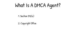 What Is A DMCA Agent?