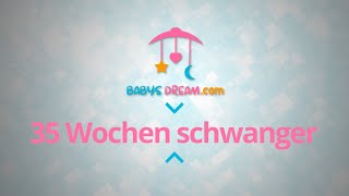 35. SSW - 35 Wochen schwanger | Schwangerschaft Anzeigen und Symptome