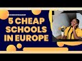 5 Cheap/Affordable European Universities For International Students ||Study Abroad Tips|| Apply now