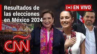 Live streaming de los resultados de las elecciones en México 2024: Sheinbaum, Gálvez y Máynez