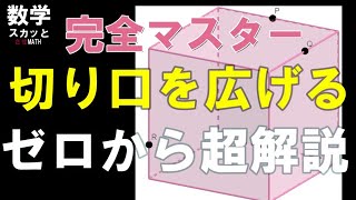 完全マスター「立方体の切り口　切り口を広げる」～ゼロから超解説～