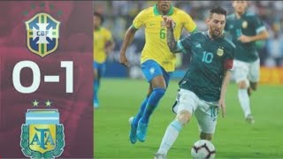 (Super Clasico) Argentina vs Brazil  ( friendly)  2019-2020