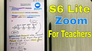 How to Use Zoom in S6 Lite : Best Tablet for Online Teaching