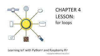 for loops Lesson in Python from Learning IoT