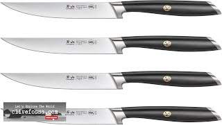 Cangshan L Series 4-Piece Fine-Edge Steak Knife Set Forged German Steel Black Review