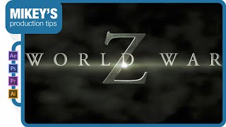 World War Z Title done in After Effects and Cinema 4D Lite