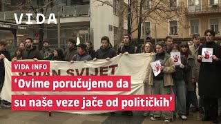 VIDA info - Studentska solidarnost: Hrvati podržali Srbe