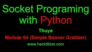 Module 04 Simple Banner Grabbing (Socket Programming with Python)