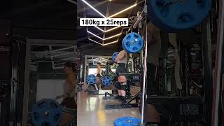 스쿼트 180kg 25개 (insta : teo_zilla) #shorts