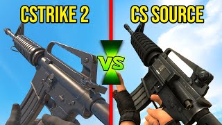 Counter-Strike 2 vs CS Source - Weapons Comparison