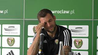 Legia - Śląsk: Ł. Broź przed meczem (konferencja prasowa)