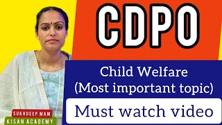 child welfare (Mock test -1) for CDPO (PPSC) exam preparation ( child development project officer)