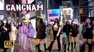 [4K] 강남은 언제나 사람들이 많지요 😎😎😎 Seoul of korea, nightlife, gangnam night walk, 4k walk korea