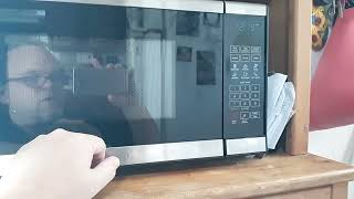 How to LOCK or Unlock CHEFMAN Microwave Oven (MicroCrisp Countertop Black White Steel)