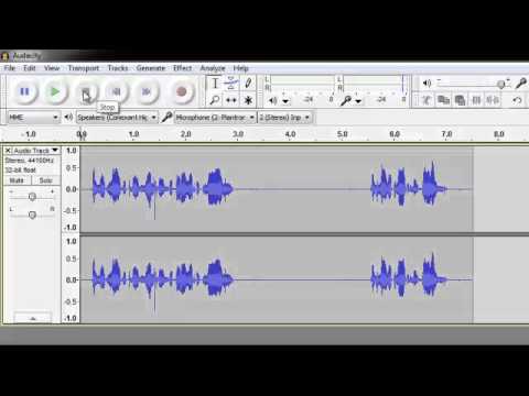 Audacity Tutorial - Basic Recording - YouTube