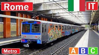 🇮🇹 ROME METRO / Metropolitana di Roma 2024【4K】