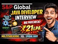 🔔 S&P Global Java Interview | 2–7 Years | Java 8 | Spring Boot | Microservices | Multithreading