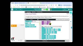 Debug Unused Variables - code.org Unit 3 Lesson 5
