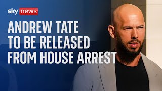 Andrew Tate wins appeal in Romanian court to be released from house arrest