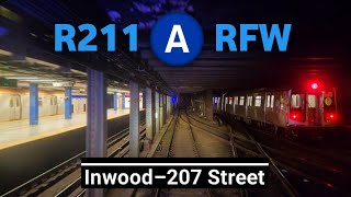 IND 8th Av Line: R211A (A) RFW To Inwood-207th St (From Lefferts Blvd)