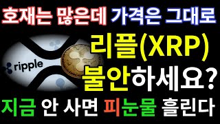 호재는 많은데 가격은 안 오르는 리플(XRP) 불안하세요? 당장 XRP 사야하는 이유.지금 안 사면 피눈물 흘립니다.