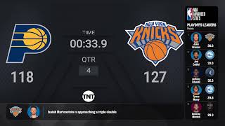 Indiana Pacers @ New York Knicks Game 2 | #NBAplayoffs presented by Google Pixel Live Scoreboard