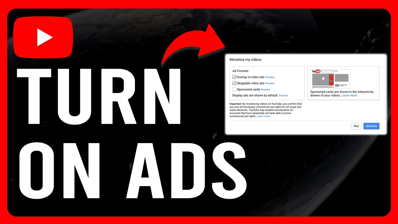 How To Turn On Ads On How To Enable Ads On Videos How To Turn On Ads On How To Enable Ads On Videos