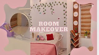 aesthetic room makeover (on a budget,minimalist,pinterest inspired)