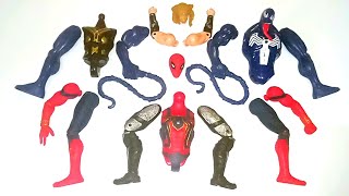 MARVEL LEGENDS SUPERHERO TOYS, Captain thor vs Red-spider-man vs Monster venom