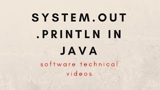 system out println in java