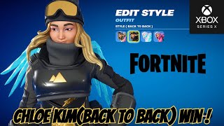 FORTNITE CHLOE KIM(BACK TO BACK) WIN ! XBOX CHAPTER 6 SEASON 1